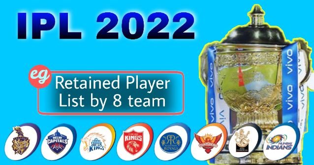 আইপিএল 2022 Retained খেলোয়ারদের তালিকা, 8 ফ্র্যাঞ্চাইজি