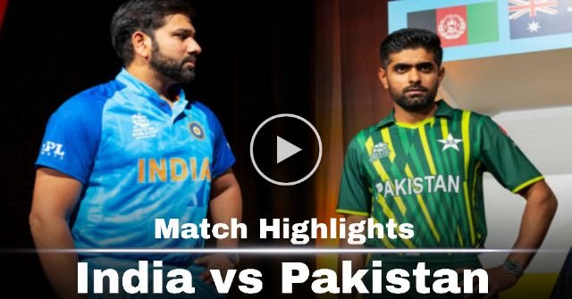 ভারত বনাম পাকিস্তান টি-টোয়েন্টি বিশ্বকাপ ২০২২: match highlights