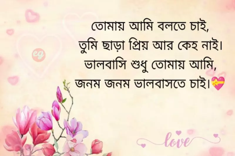 Bangla Romantic Status For Girlfriend, Bangla Love Status for Girlfriend
